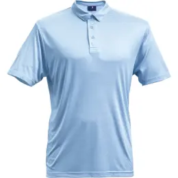 Mens Berkley Stripe Golfer Sky-White